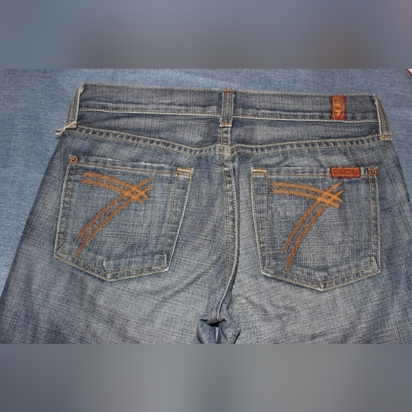 7 For All Mankind Dojo Jeans Bootcut Capri - Picture 5 of 6
